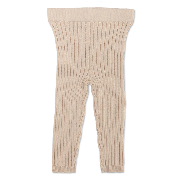 US stockist of Grown's organic ribbed essential leggings in Pebble