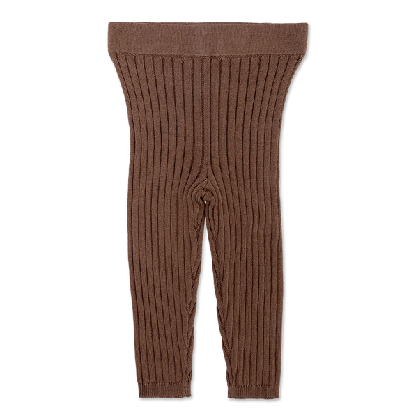 US stockist of Grown's organic ribbed essential leggings in Mushroom