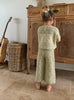 US stockist of Illoura the Label's Filet Crochet Crop in Moss