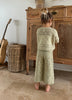 US stockist of Illoura the Label's Filet Crochet Pants in Moss