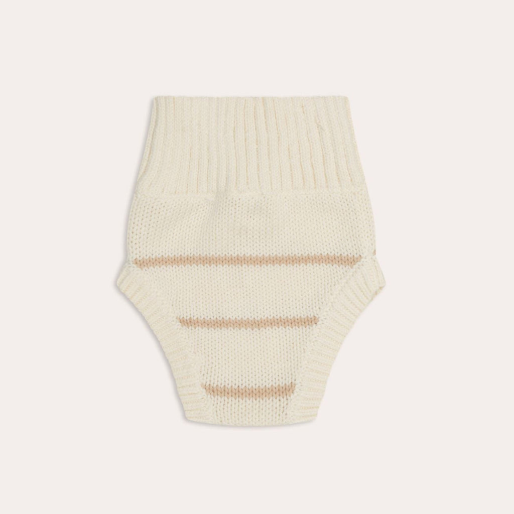 US stockist of Illoura the Label's Dusky Knit Bloomers - Sand Stripe