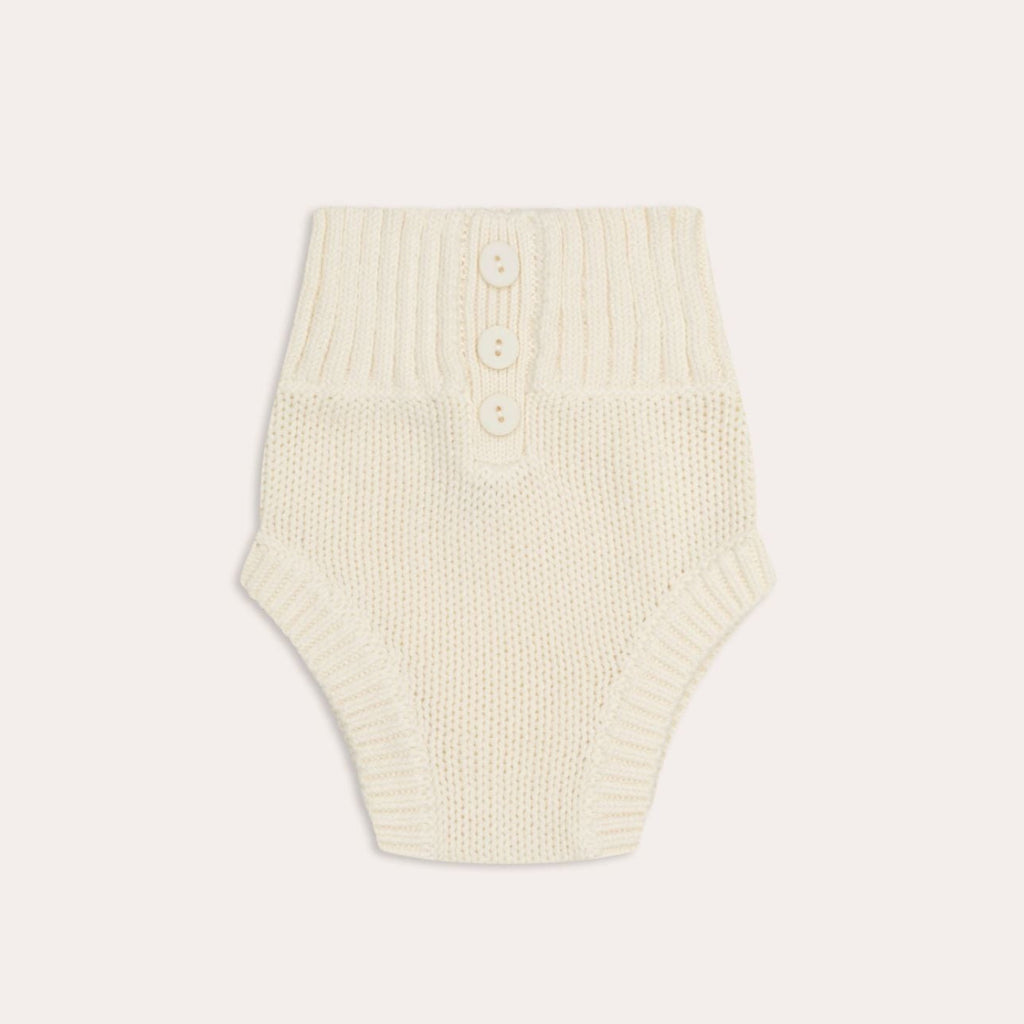 US stockist of Illoura the Label's Dusky Knit Bloomer in Vanilla
