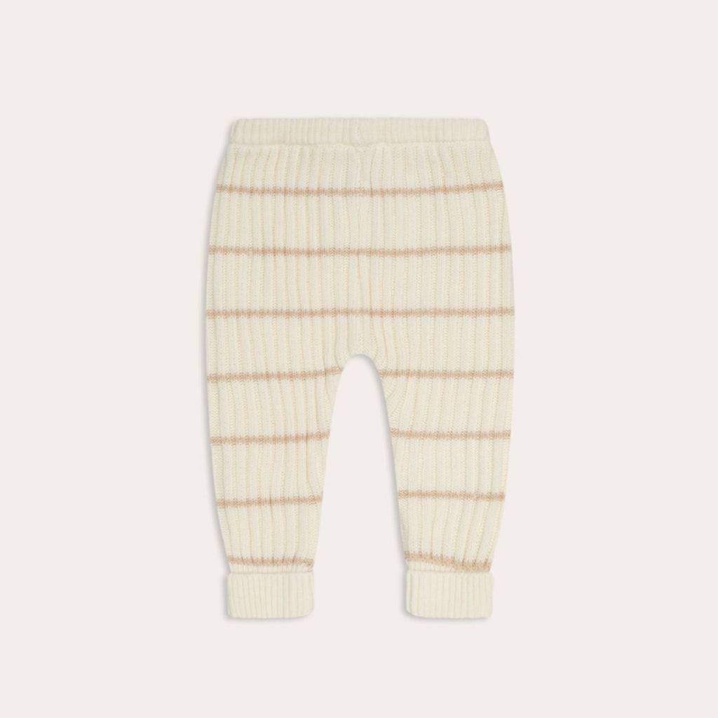 US stockist of Illoura the Label's Joey Ribbed Pants in Sand Stripe