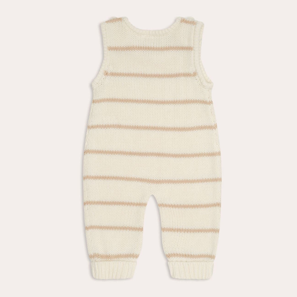 US stockist of Illoura the Label's gender neutral Tully Singlet Romper in Sand Stripe