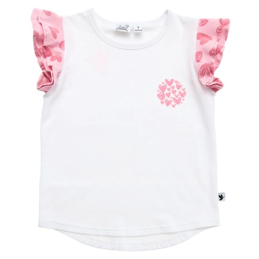 US stockist of Radicool Kids Love Frill T-Shirt