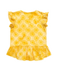 US stockist of Radicool Kids Sunshine Tie Dye Frill T-Shirt