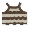 US stockist of Grown Clothing's Mud/Coconut Knit Top