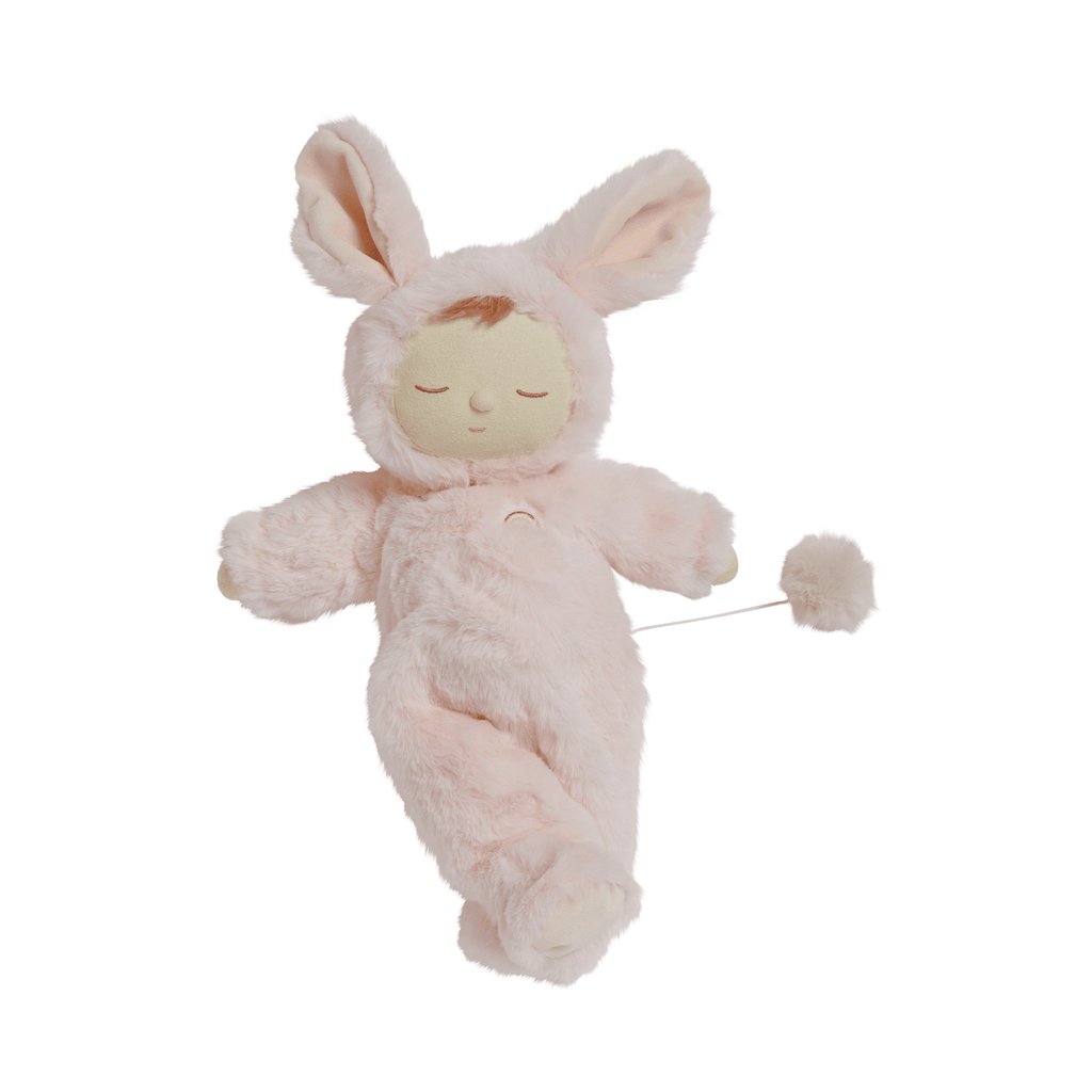 US stockist of Olli Ella's Pink Bunny Moppet Lullaby Cozy Dinkum