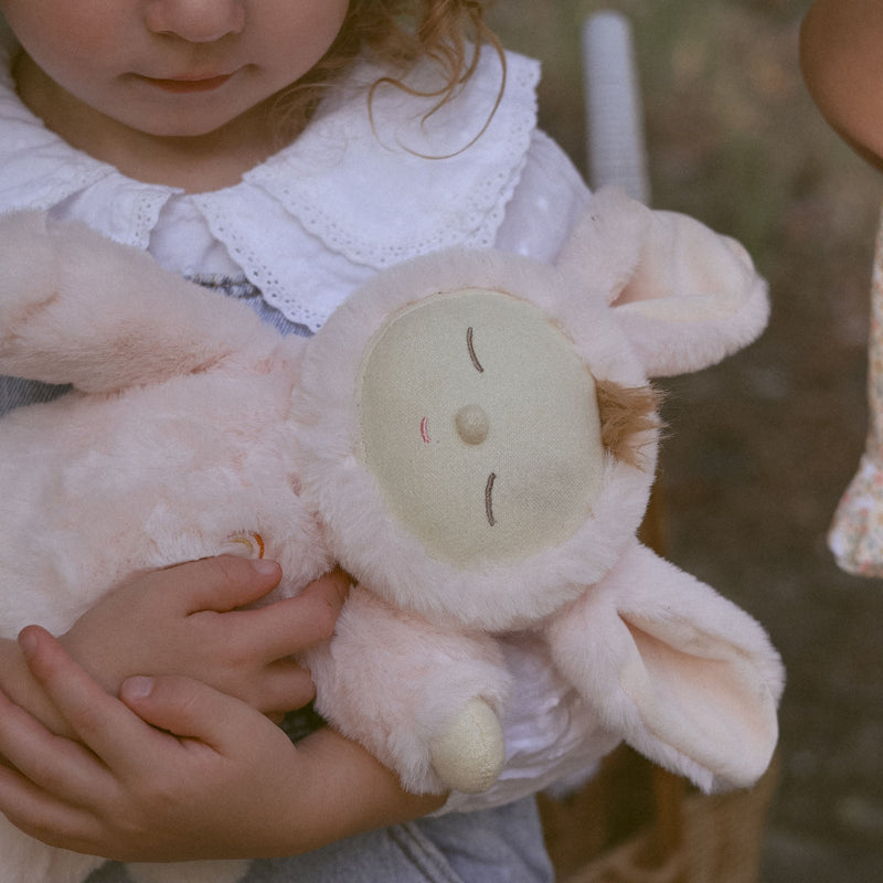 US stockist of Olli Ella's Pink Bunny Moppet Lullaby Cozy Dinkum