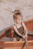 US stockist of Grown Clothing's hand crocheted Mud romper