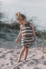 US stockist of Grown Clothing's knit shorts in Mud/Coconut