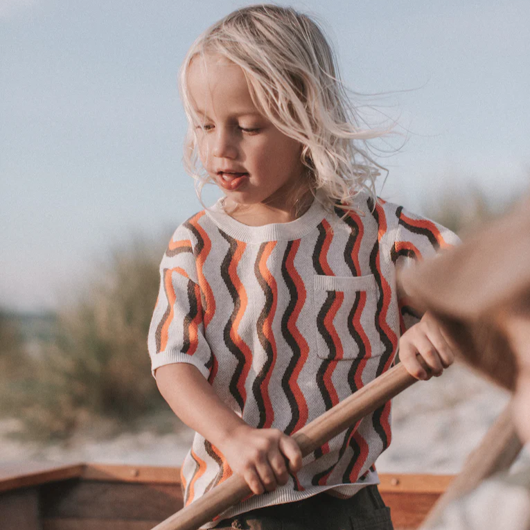 US stockist of Grown Clothing's Wave Knit Tee