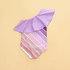 US stockist of Saint Ida's Purple Sands Rainbow One Shoulder Ruffle Swimsuit