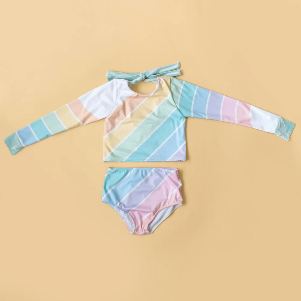 US stockist of Saint Ida's West Coast Rainbow  two piece swimsuit