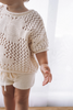 US stockist of Belle & Sun's Natural Crochet Shorts