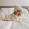 US stockist of Belle & Sun's gender neutral Linear Sweater in Natural White