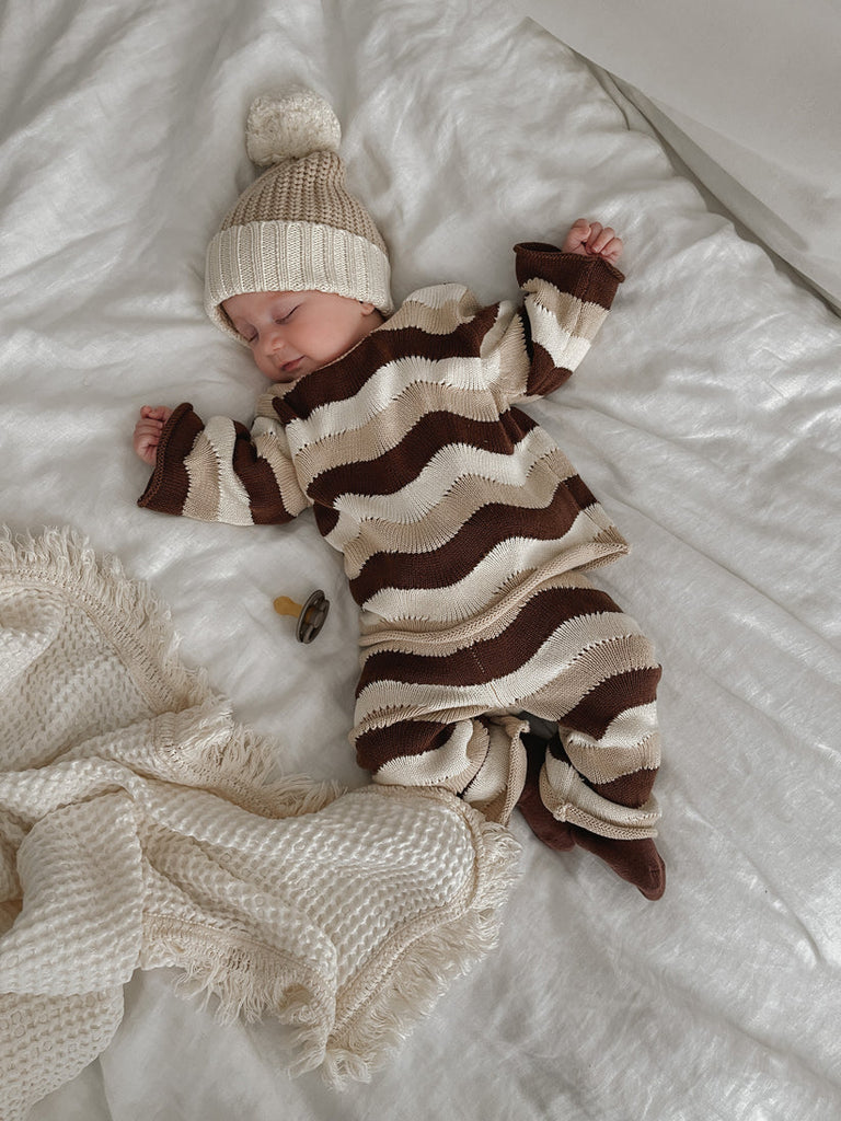 US stockist of Belle & Sun's Wave Sweater in Earth.