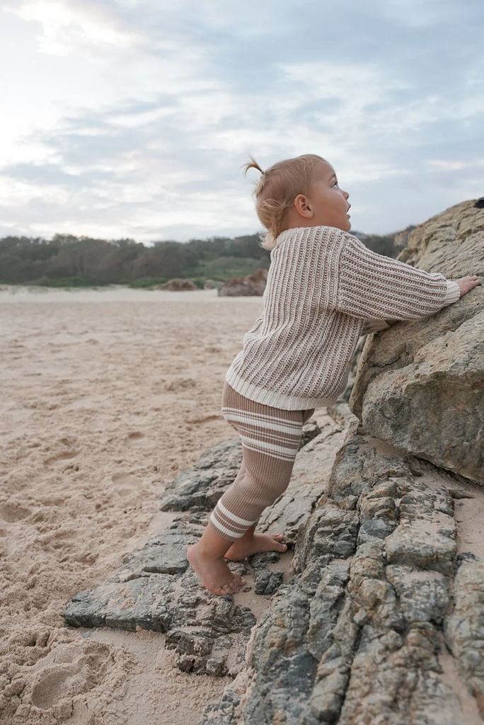 US stockist of Belle & Sun's Natural Stripe Leggings