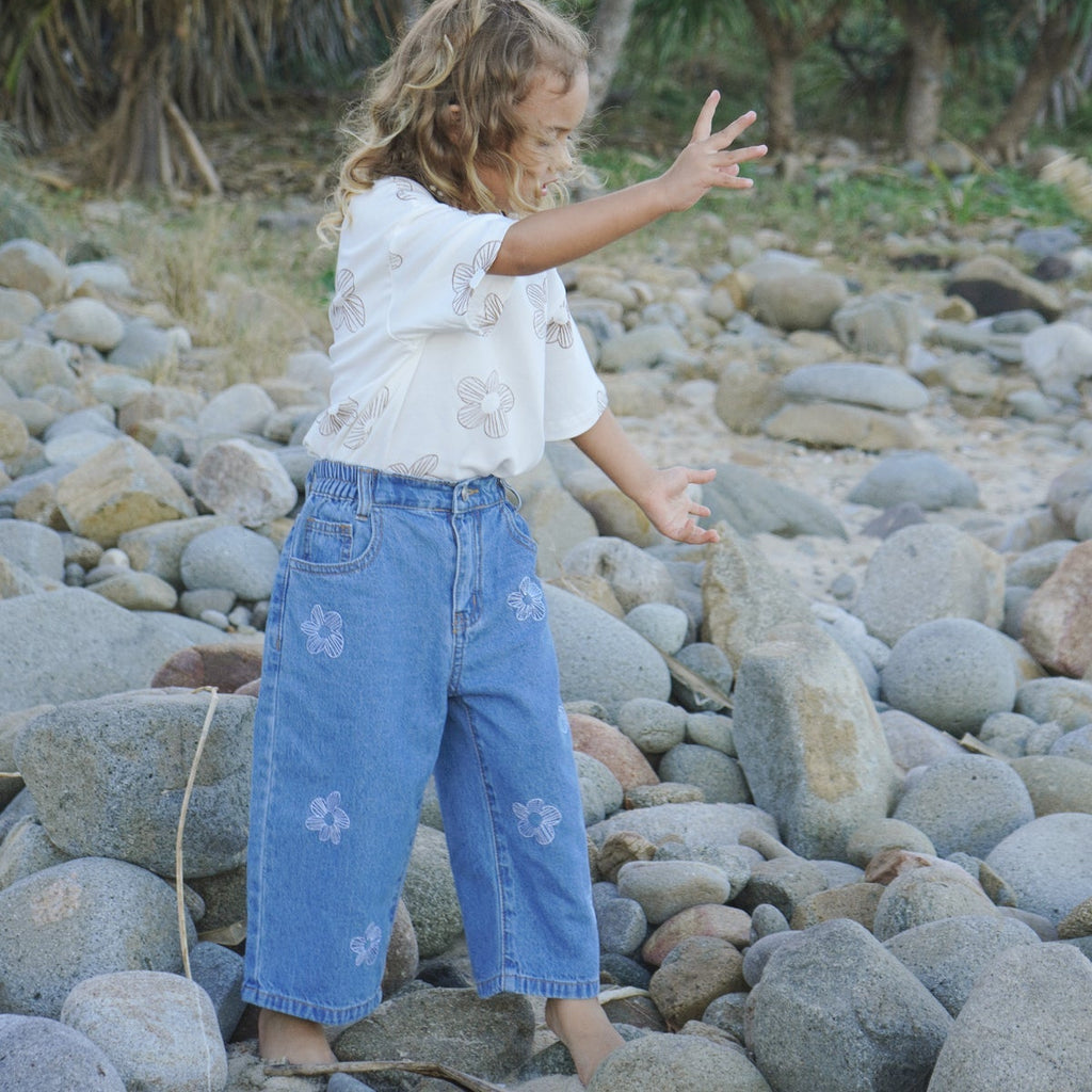 US stockist of Belle & Sun's Flower Denim Jeans
