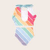US stockist of Saint Ida's Playa del Rey Rainbow Two Piece long sleeve Swimsuit