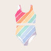 US stockist of Saint Ida's Playa del Rey Rainbow Two Piece Tank Swimsuit