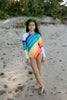 US stockist of Saint Ida's Forever Summer Rainbow One Piece long sleeve swimsuit