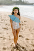 US stockist of Saint Ida's Primrose One Shoulder Ruffle Swimsuit