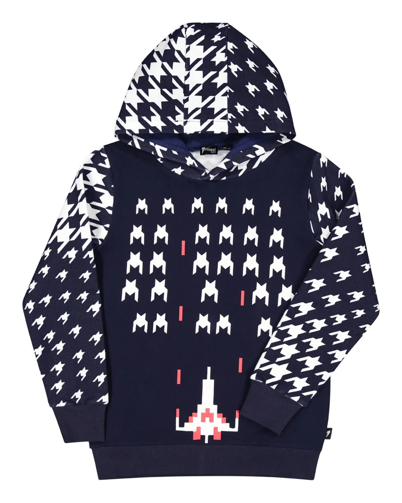 US stockist of Radicool Kids Space Invader Hooded Sweatshirt