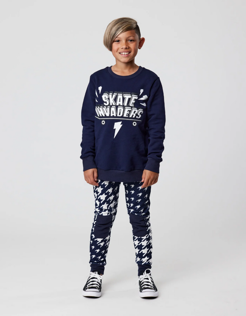 US stockist of Radicool Kids Skate Invaders Crew Sweatshirt