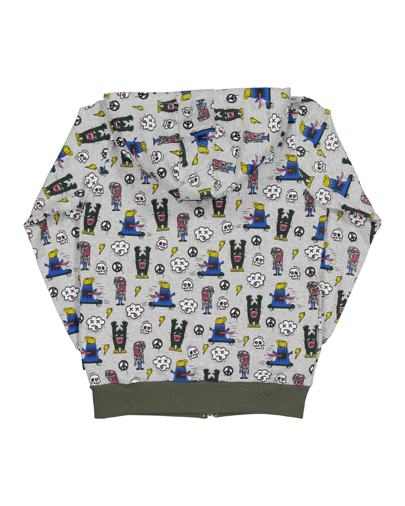 US stockist of Radicool Kids Monsters Zip Hooded Jacket
