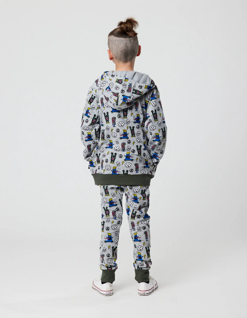 US stockist of Radicool Kids Monsters Zip Hooded Jacket