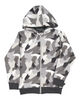 US stockist of Radicool Kids Geometric Camo Zip Hooded Jacket