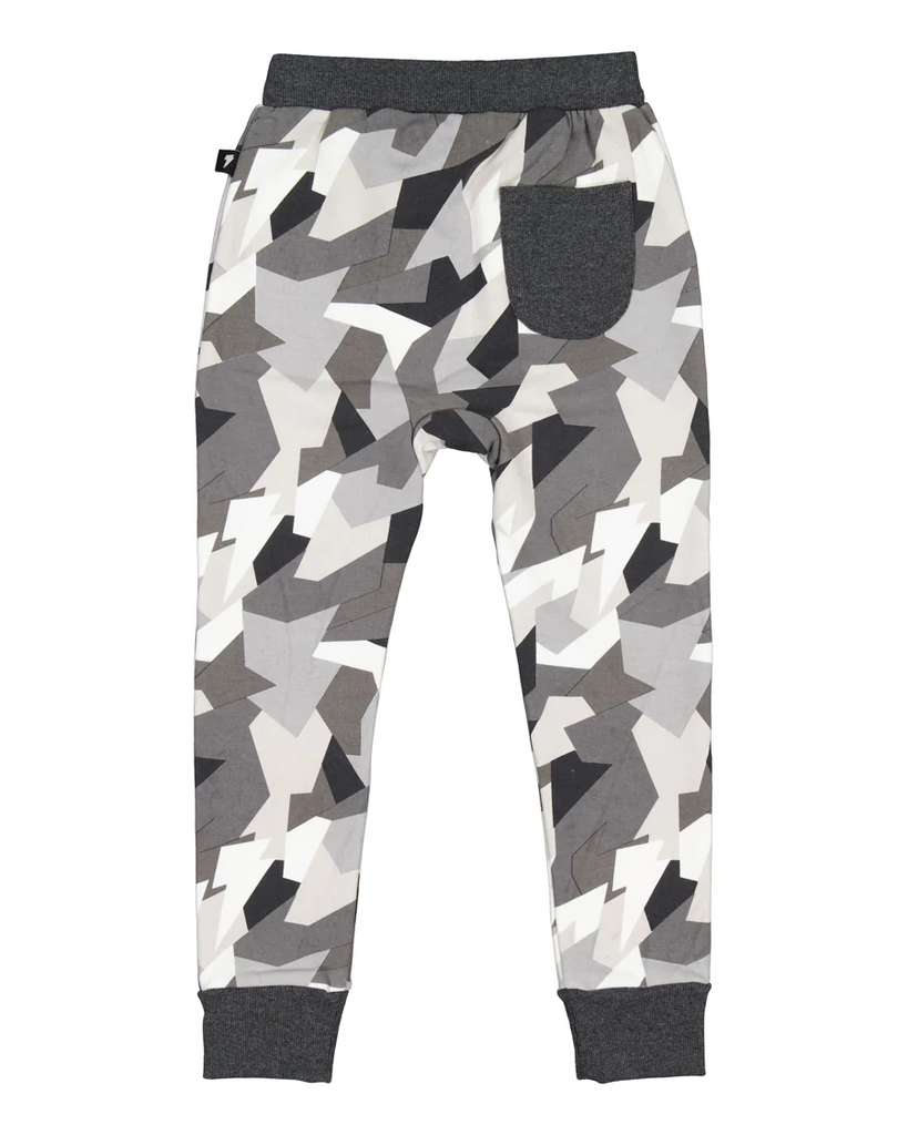 US stockist of Radicool Kids Geometric Camo River Panel Pant