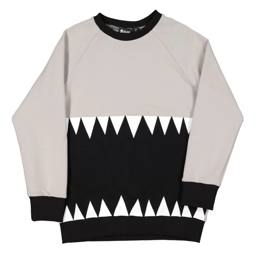 US stockist of Radicool Kids Shark Bite Crew Sweatshirt