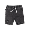 US stockist of Radicool Kid's Acid Wash Black Denim Shorts