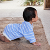 US stockist of Grown Clothing's organic Marine/Milk Stripe Romper