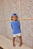 US stockist of Grown Clothing's organic textured rib sweater in Marine