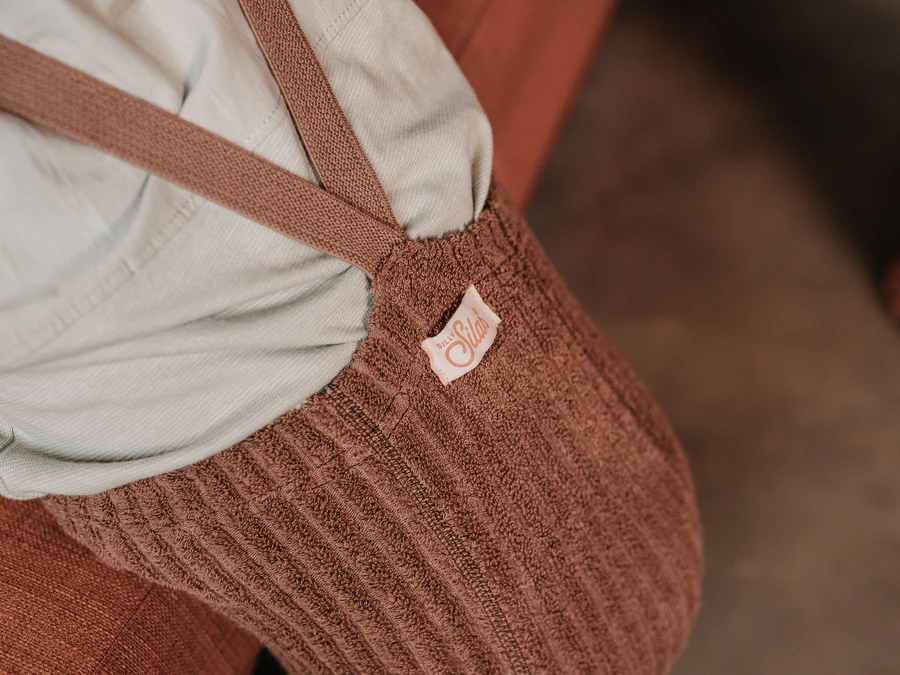 US stockist of Silly Silas' Granny Teddy Footed Tights in Granola