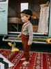 US stockist of Silly Silas' Hippy Footless Cotton Tights in Cinnamon