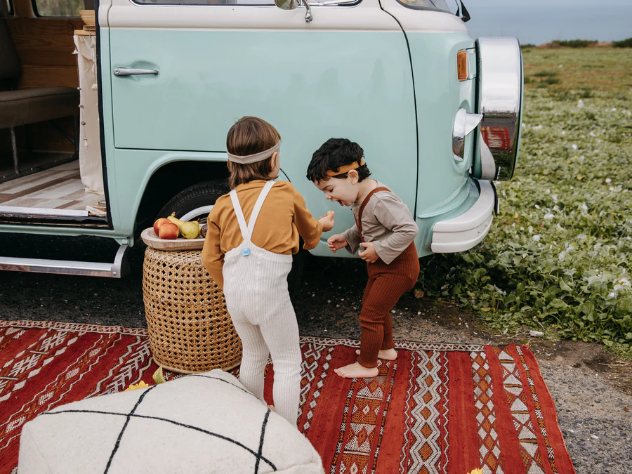 US stockist of Silly Silas' Hippy Footless Cotton Tights in Cinnamon