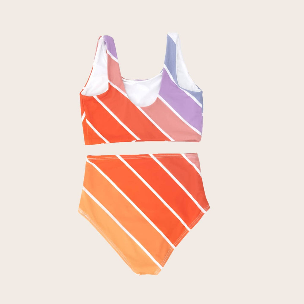US stockist of Saint Ida's Naples Rainbow Tank Two Piece Swimsuit