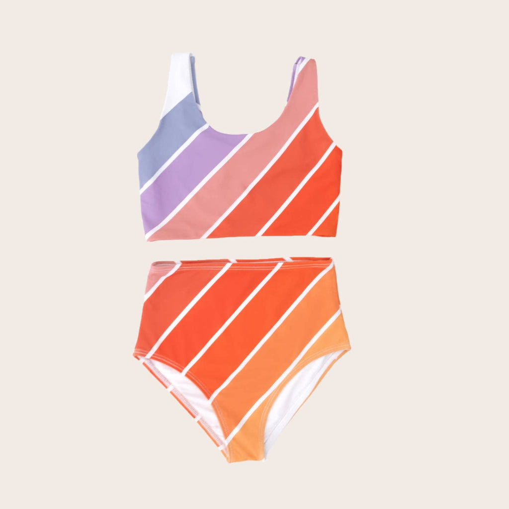 US stockist of Saint Ida's Naples Rainbow Tank Two Piece Swimsuit