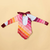 US stockist of Saint Ida's Sunset Beach Rainbow One Piece long sleeve swimsuit
