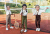 US stockist of Silly Silas' Retro Champs Footless Olive Striped Tights