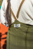 US stockist of Silly Silas' Retro Champs Footless Olive Striped Tights