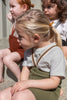 US stockist of Silly Silas' Olive Shorty Tights with Striped Braces