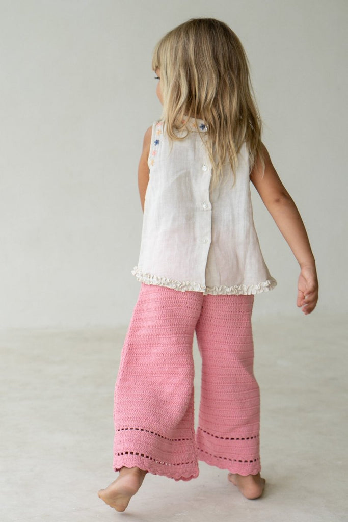 US stockist of Illoura the Label's Coral Crochet Pants