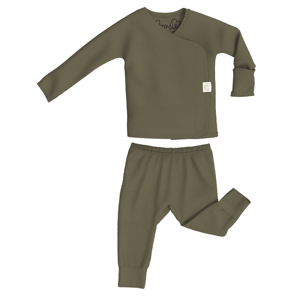 Stockist of Bonsie's two piece set in Oliveyou