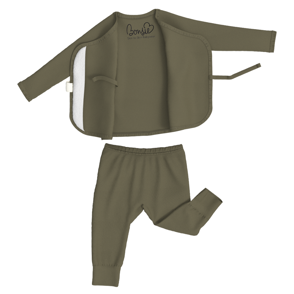 Stockist of Bonsie's two piece set in Oliveyou