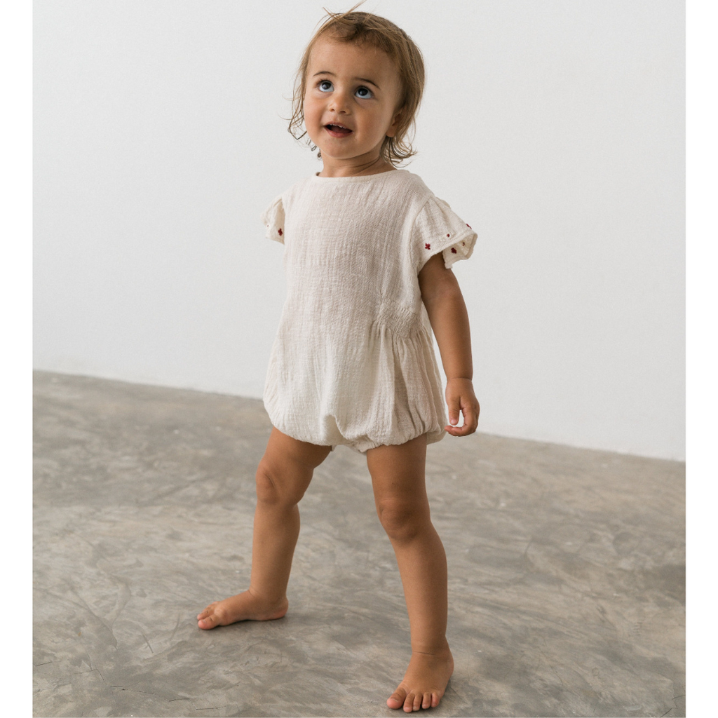 US stockist of Illoura the Label's Blossom Romper in Natural